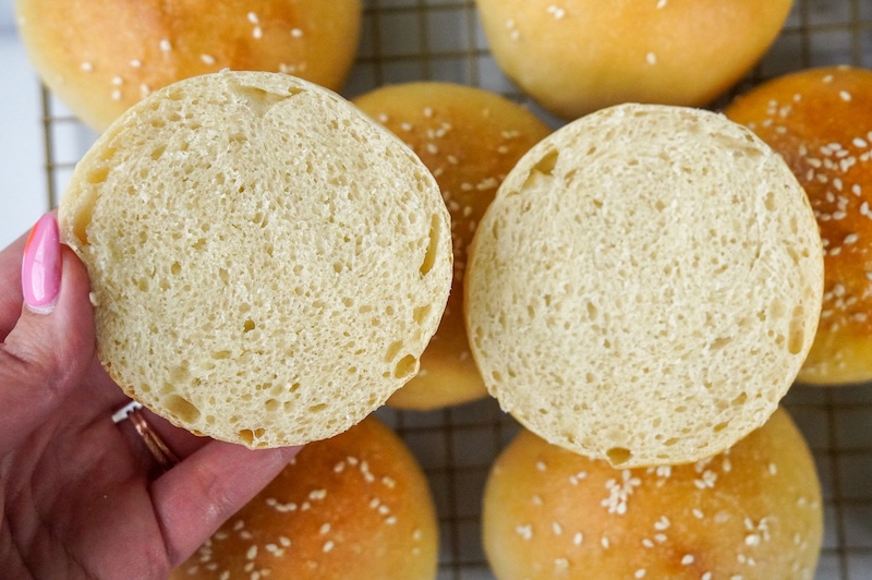 fluffy sourdough burger bun recipe