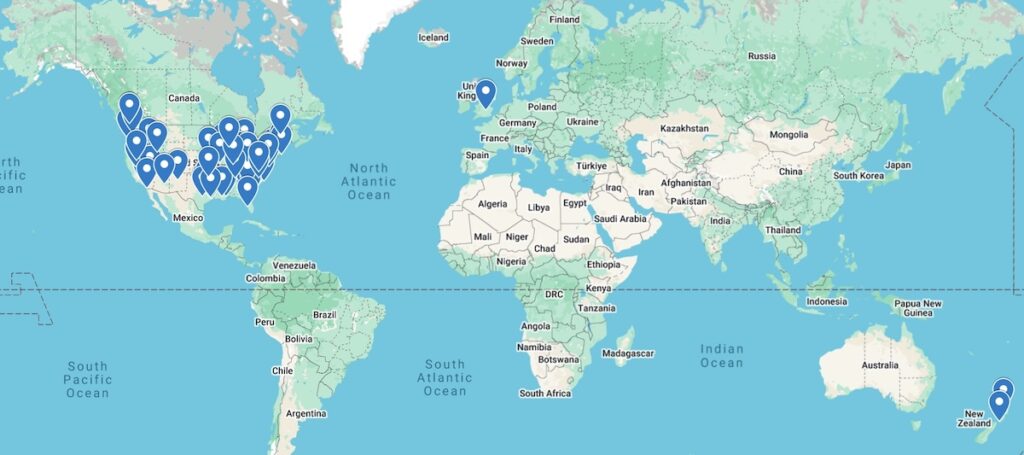 recipe tester pins world map