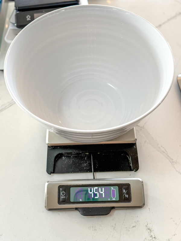 OXO with bowl on top