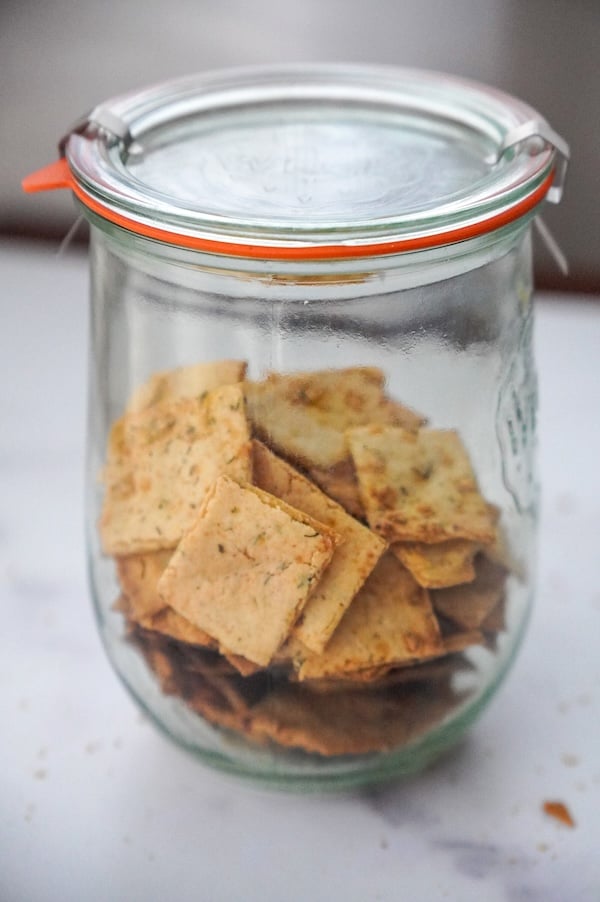 Homemade Sourdough Discard Crackers with Ranch Seasoning