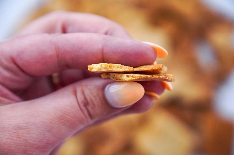 Ranch Discard Sourdough Crackers