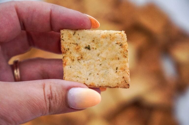 fast Ranch Seasoning Sourdough Discard Crackers