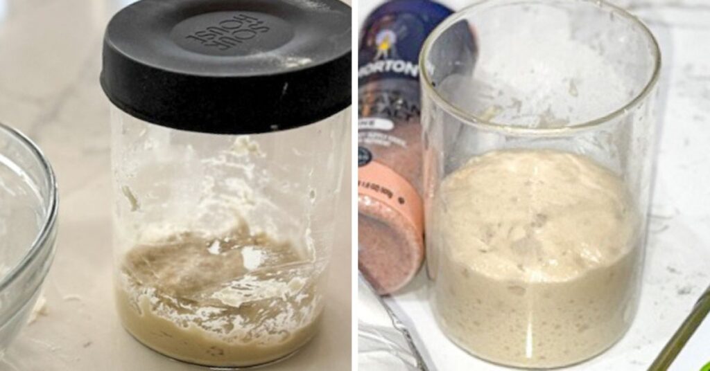 sweet starter before and after