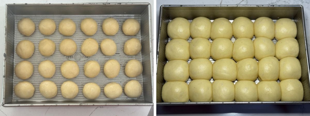 before after second rise hawaiian rolls
