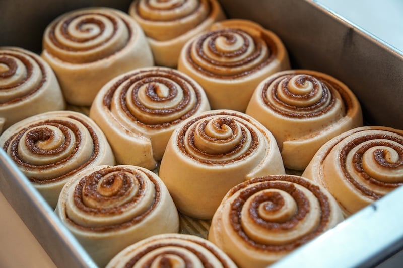 cinnamon rolls ready to bake
