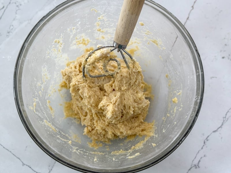 mix with Danish dough whisk