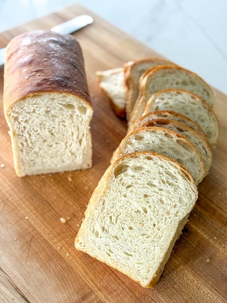 sourdough wonderbread by hand glamour shot