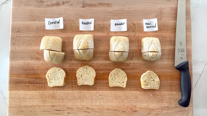 results of garlic test