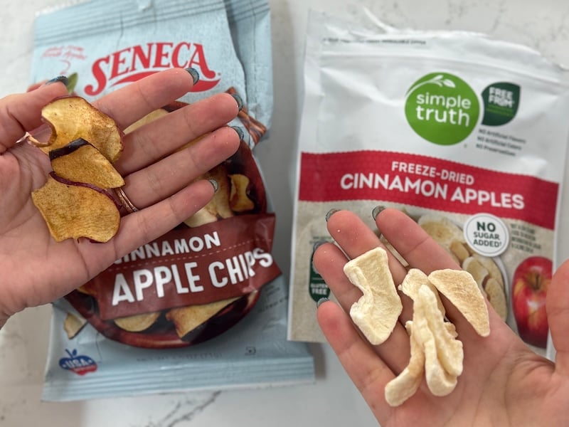 apple chips or freeze dried apples