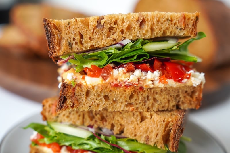 The Best Mediterranean Veggie Sourdough Sandwich – Panera Copycat