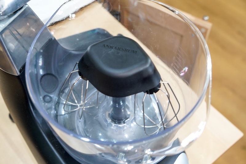 ankarsrum stand mixer with whisk attachment