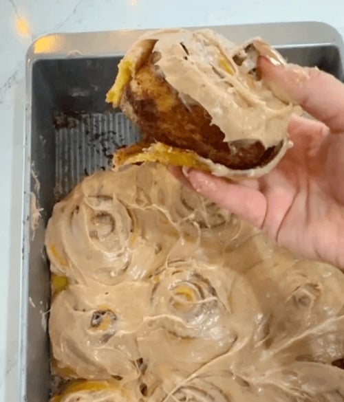 pumpkin cinnamon rolls test result