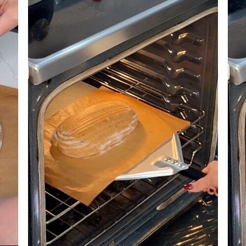 scoring baking tomato basil bread