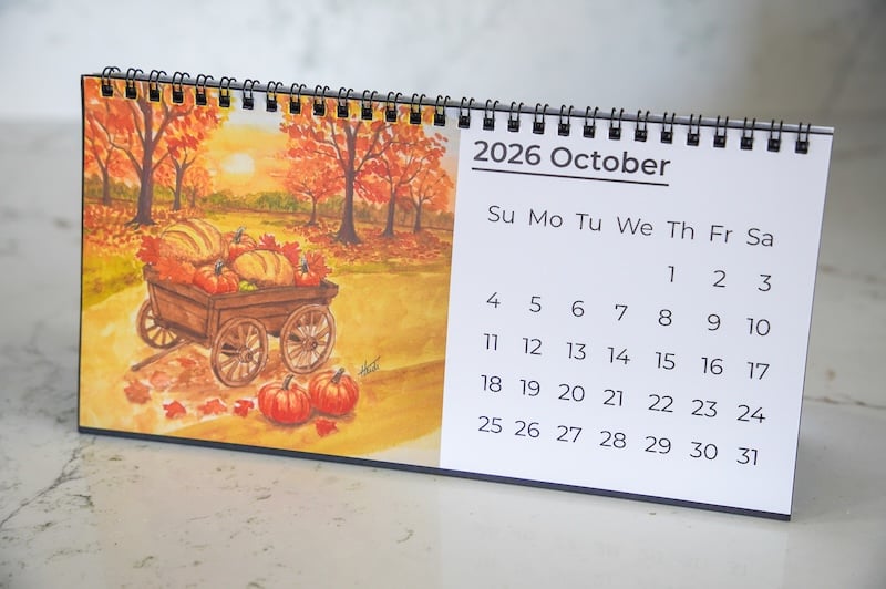 Hand Painted Sourdough calendar