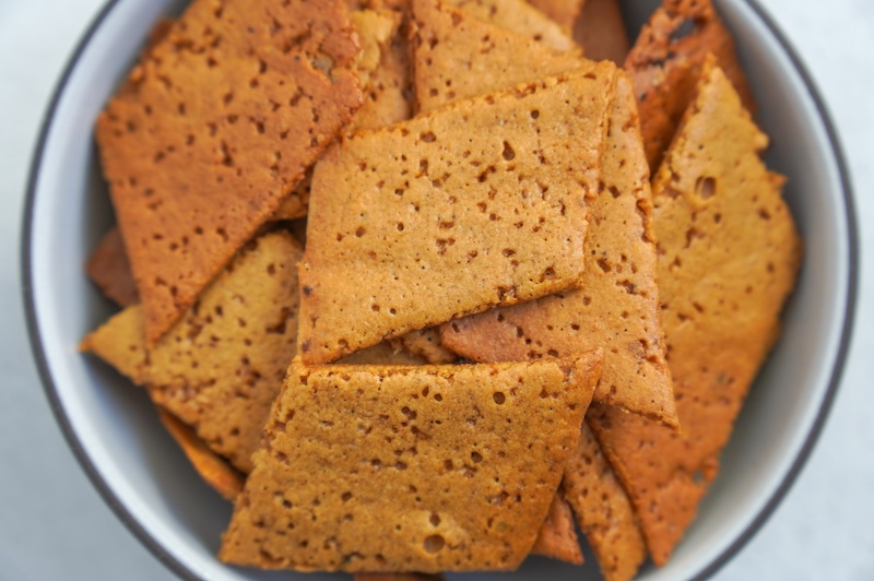Sourdough Discard Ginger Crisps