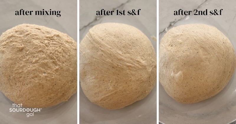 dough texture after strengthening