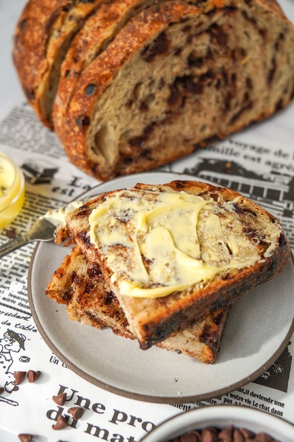 The Best Chocolate Chip Sourdough Bread