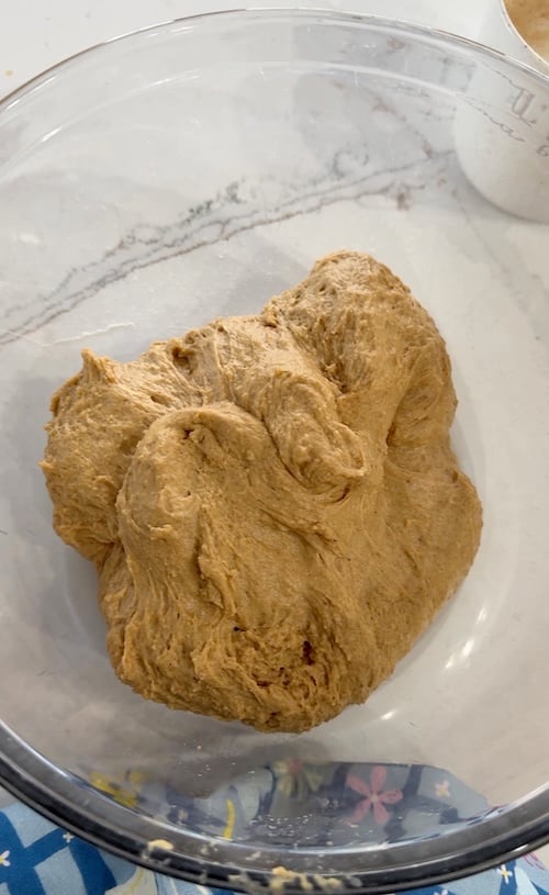 dough after stand mixer gingerbread