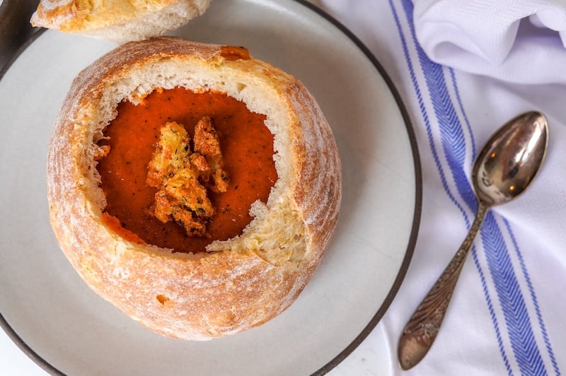same day sourdough bread bowls