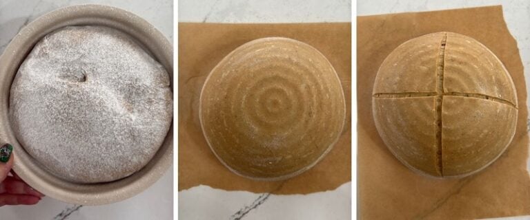 scoring gingerbread loaf