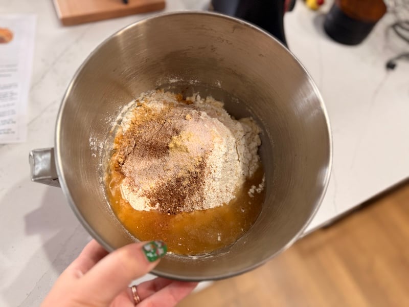stand mixer bowl gingerbread loaf