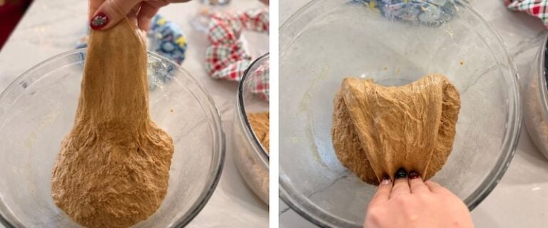 stretch and folding gingerbread recipe card