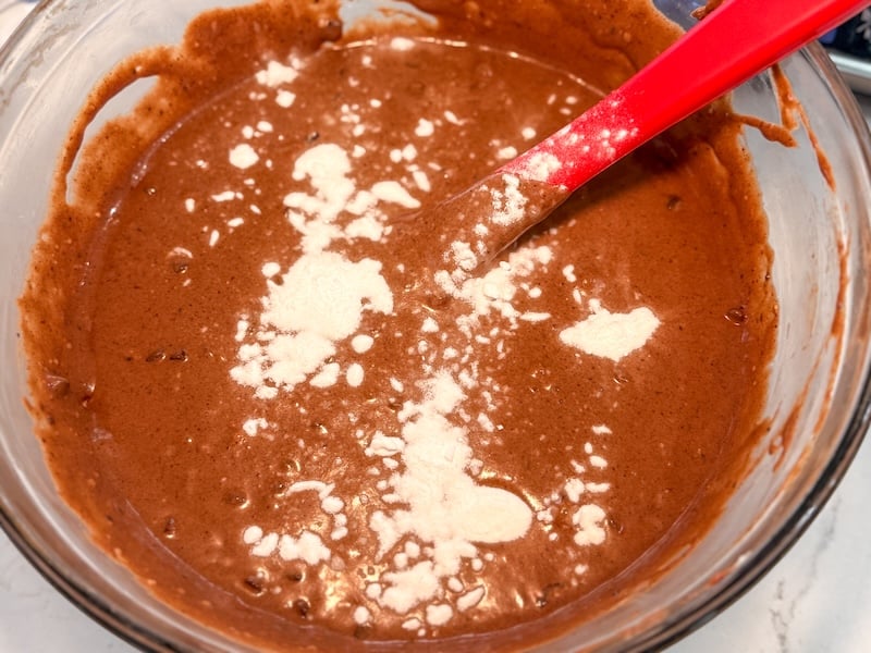 Chocolate Sourdough Discard Waffles 9