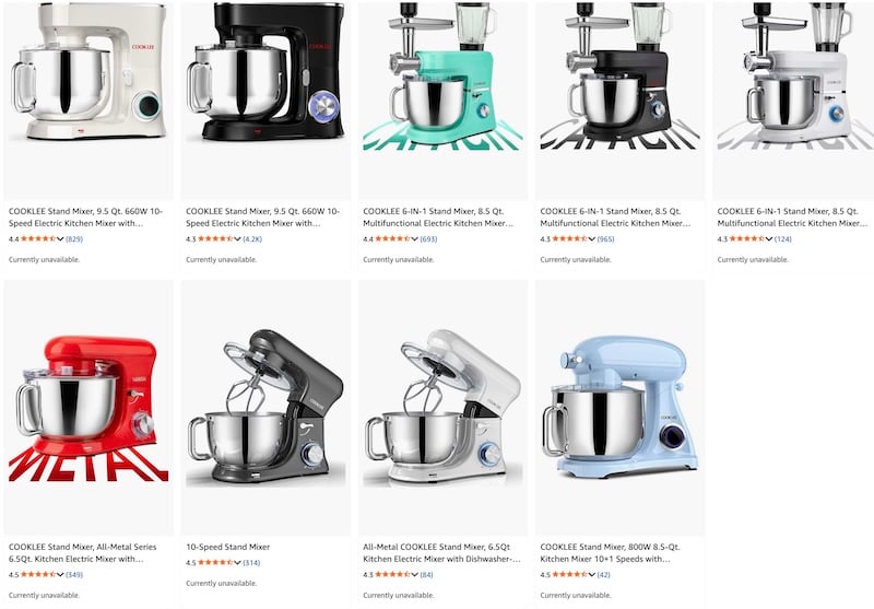 cooklee all unavailable