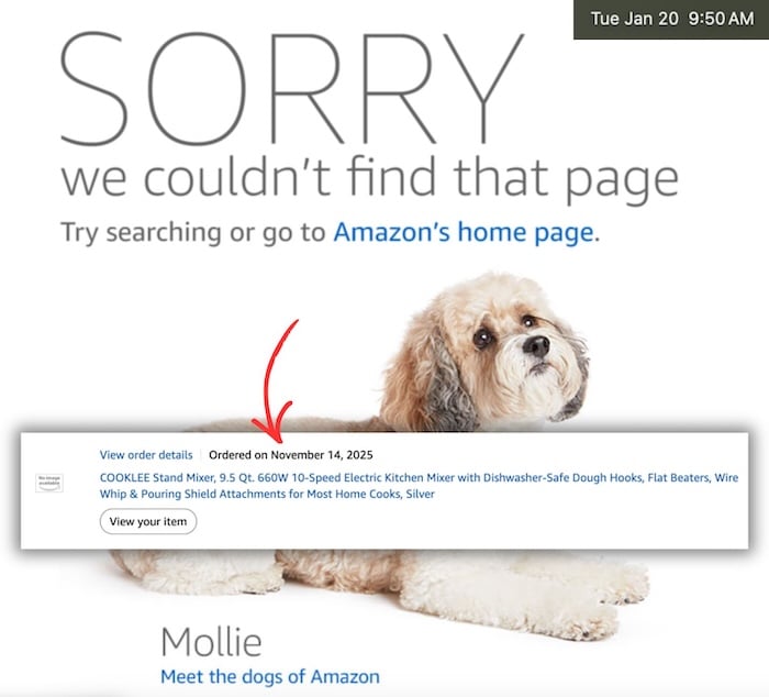 cooklee mixer listing is gone