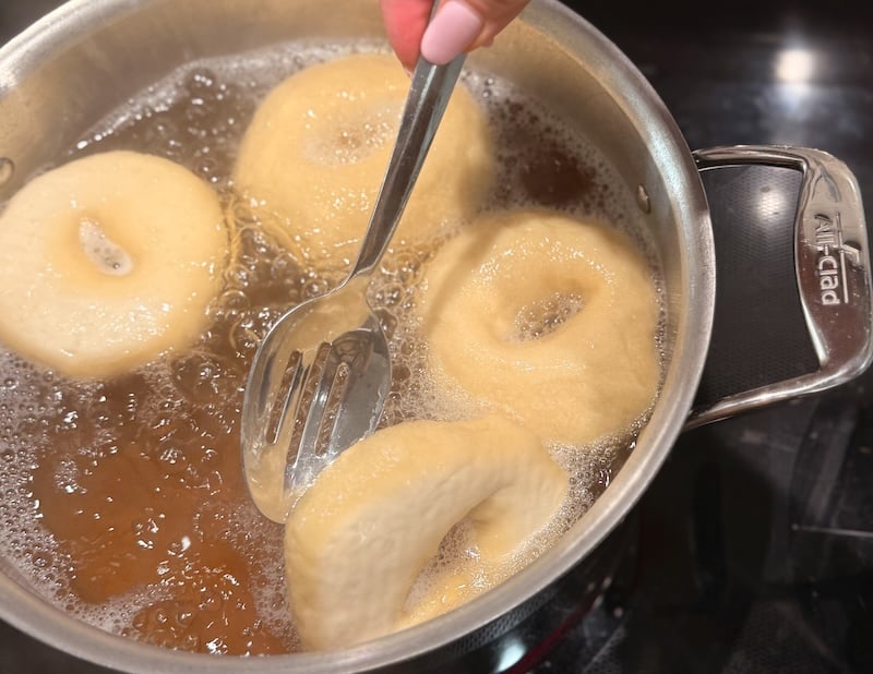 overnight sourdough bagels 15