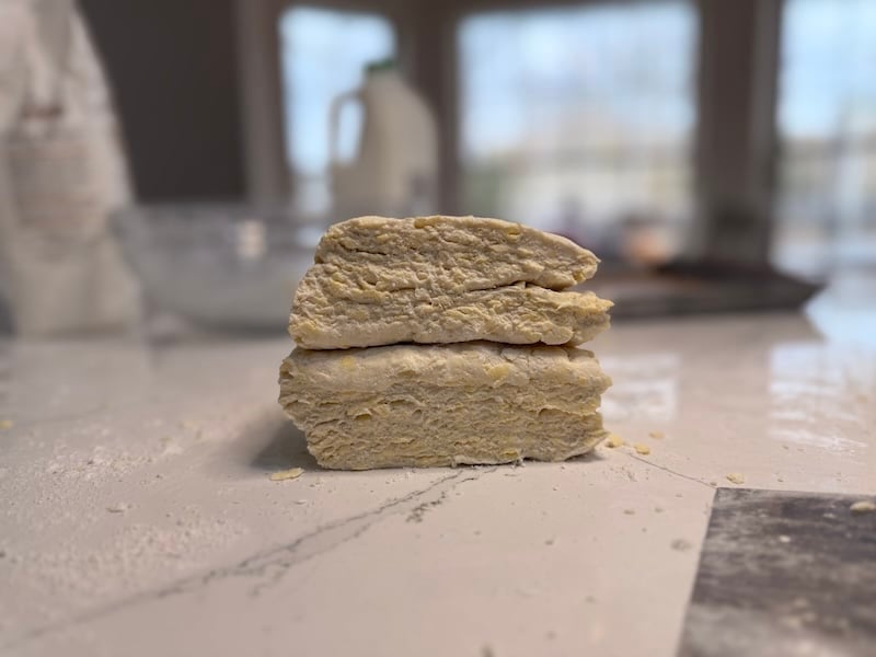 biscuit flaky layers