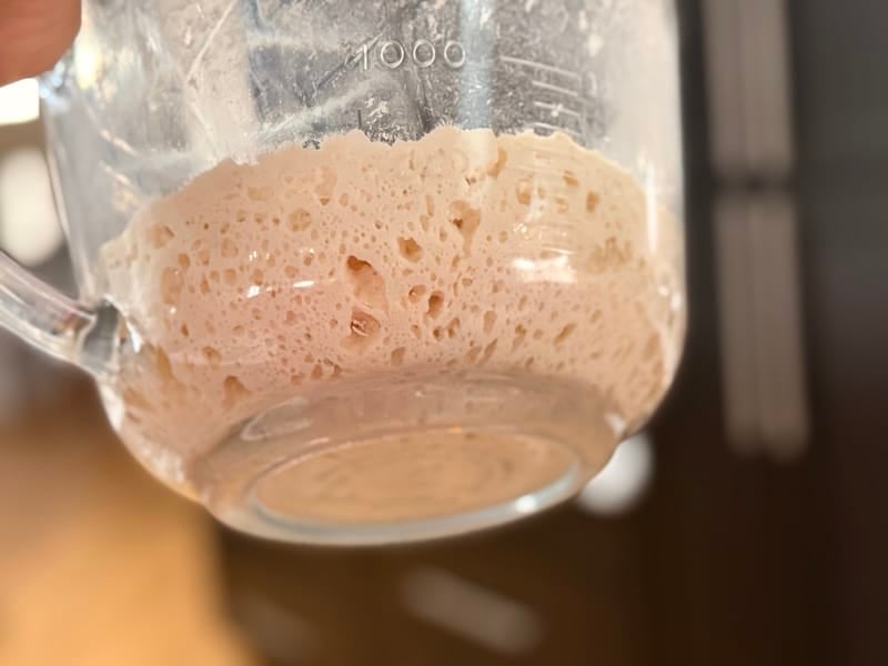bubbles around preferment