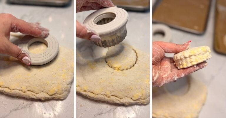 cutting biscuits