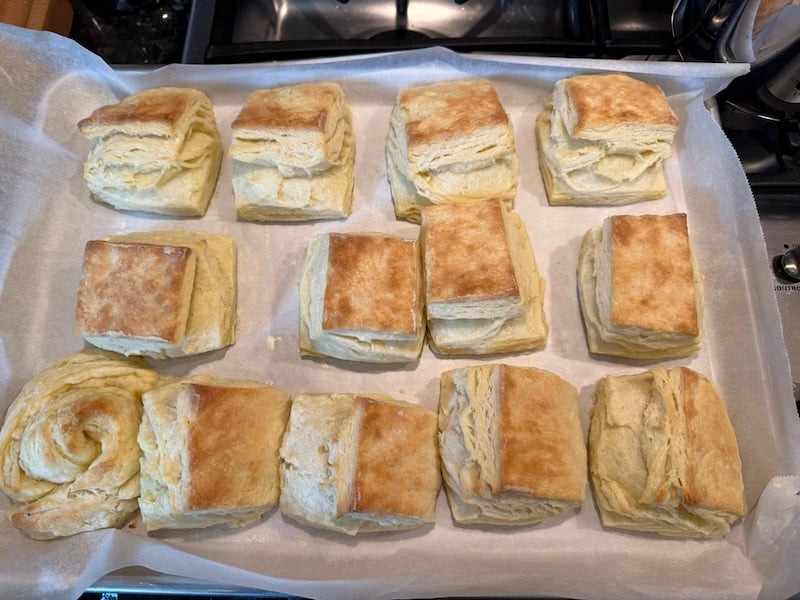 lynn western rolled scraps into a rose