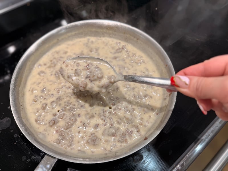 sausage gravy all done