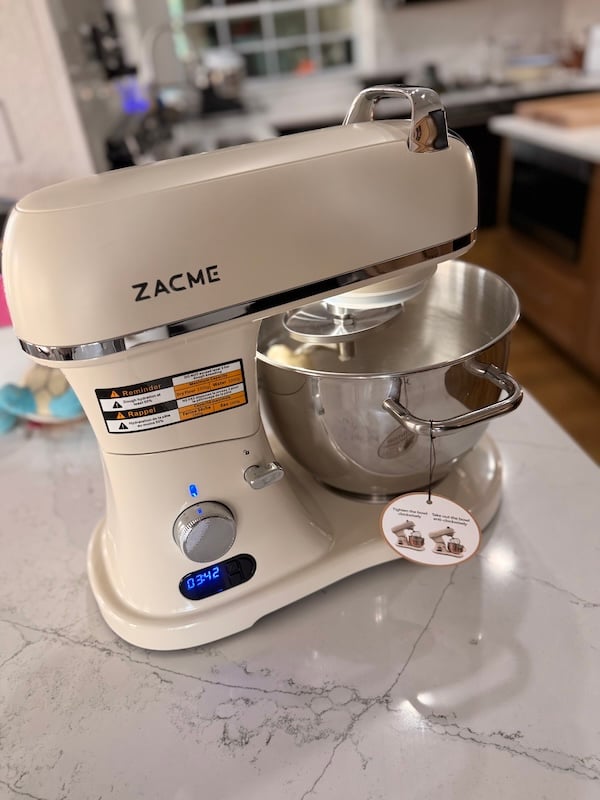 zacme kneading dough for the first time