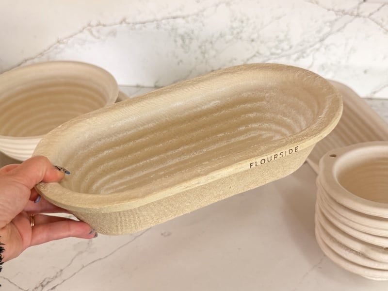 flourside oval large spiral wood pulp banneton