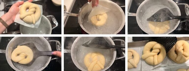 boiling pretzels