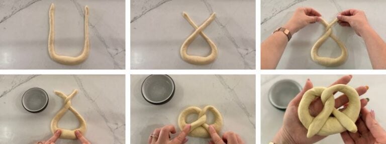 how to shape sourdough pretzels