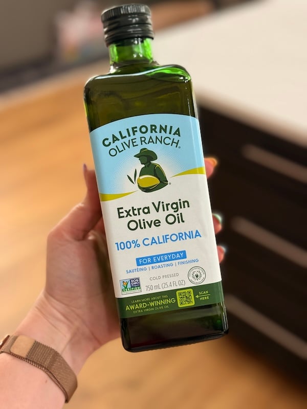 bottle of my favorite olive oil from california olive ranch