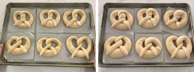 pretzels before and after second proof