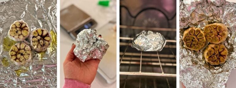 roasting garlic step by step