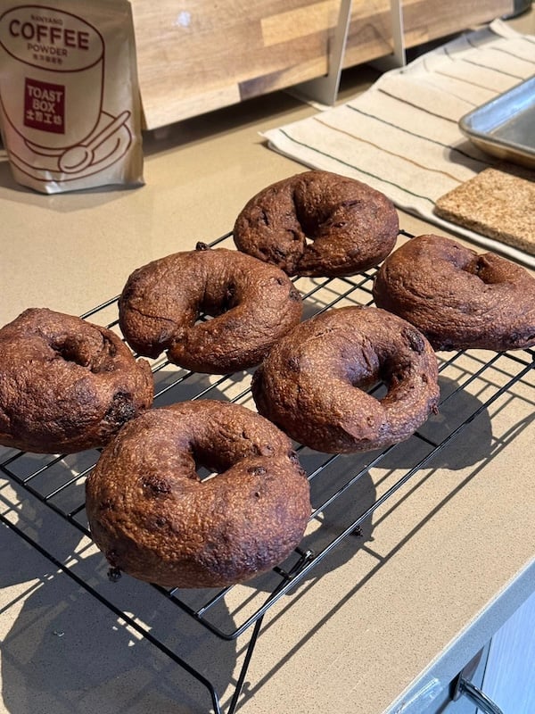 recipe tester Yuning Quek's photo of chocolate bagels
