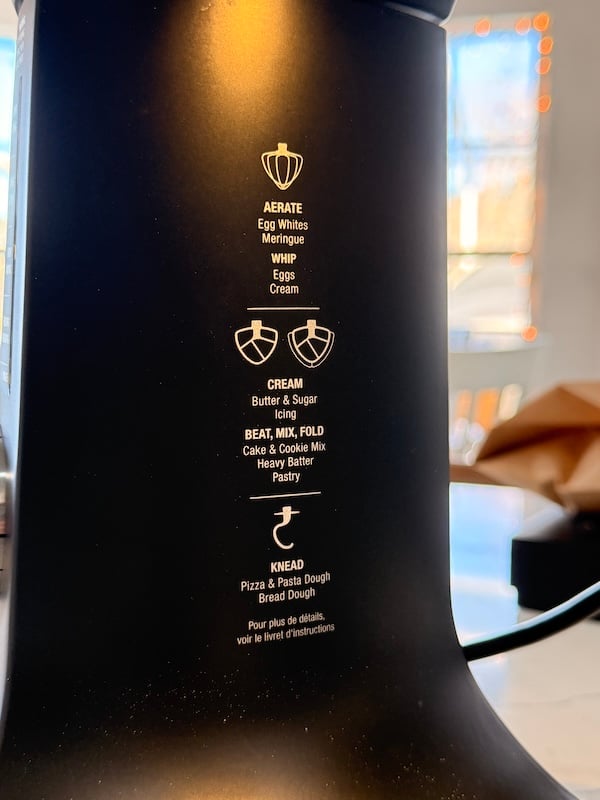 attachment guide on the machine
