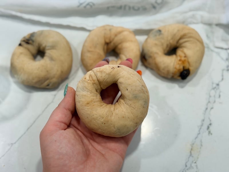 bagel finished shaping