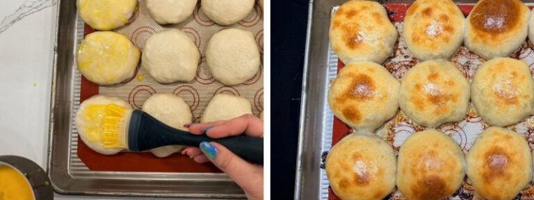 bierocks before after baking
