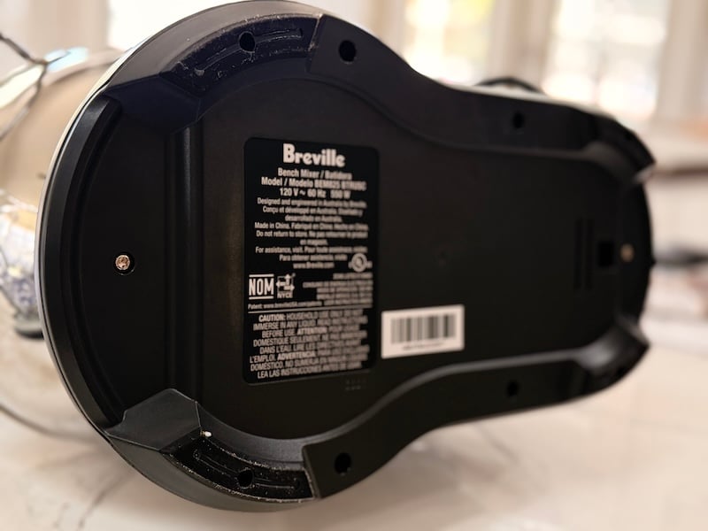 bottom of breville stand mixer