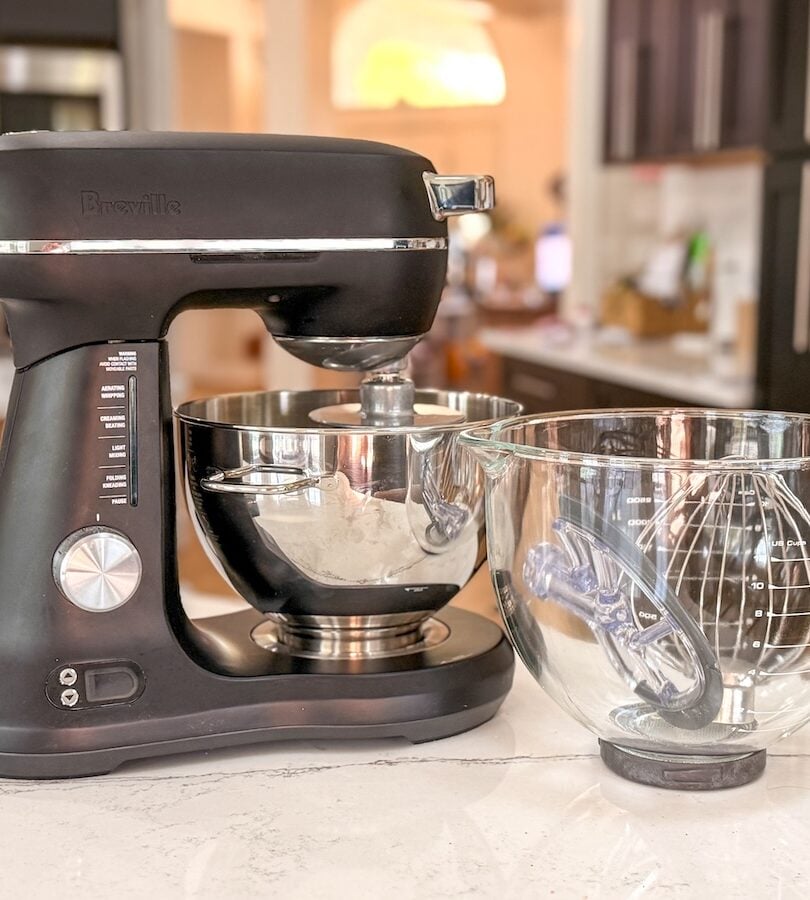 breville stand mixer with all attachments and extra bowl