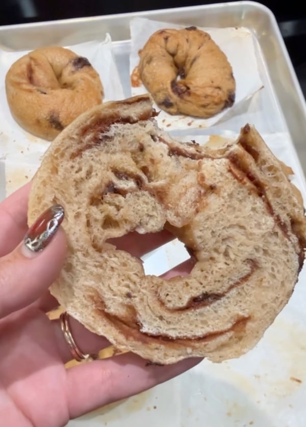 cinnamon marbling result from round five of testing