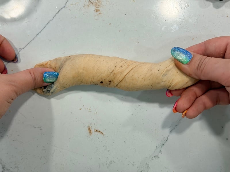 twist dough log
